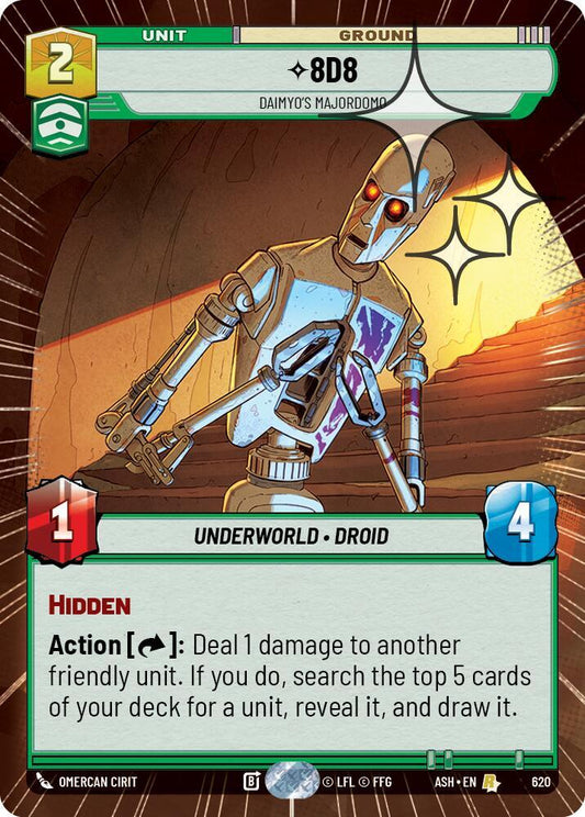 8D8 - Daimyo's Majordomo (Hyperspace Foil) [Ashes of the Empire] 620