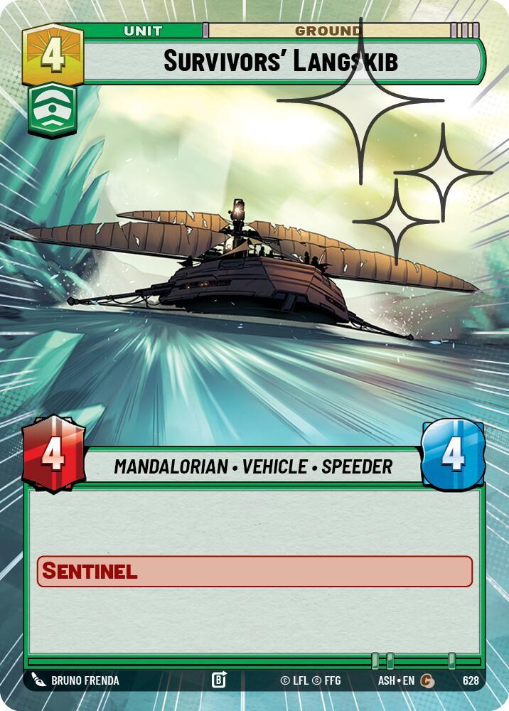 Survivors' Langskib (Hyperspace Foil) [Ashes of the Empire] 628