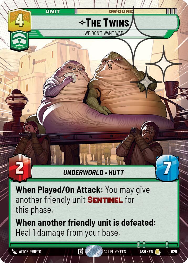 The Twins - We Don't Want War (Hyperspace Foil) [Ashes of the Empire] 629