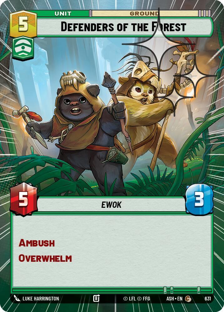 Defenders of the Forest (Hyperspace Foil) [Ashes of the Empire] 631