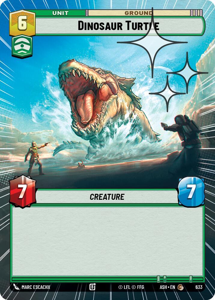 Dinosaur Turtle (Hyperspace Foil) [Ashes of the Empire] 633