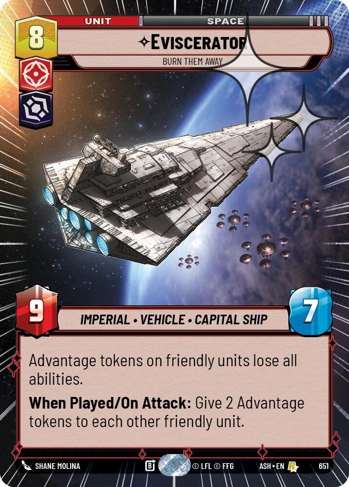 Eviscerator - Burn Them Away (Hyperspace Foil) [Ashes of the Empire] 651