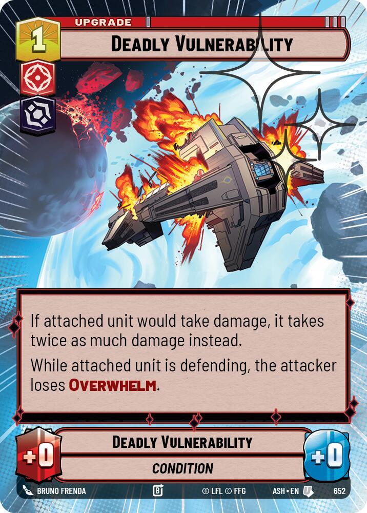 Deadly Vulnerability (Hyperspace Foil) [Ashes of the Empire] 652
