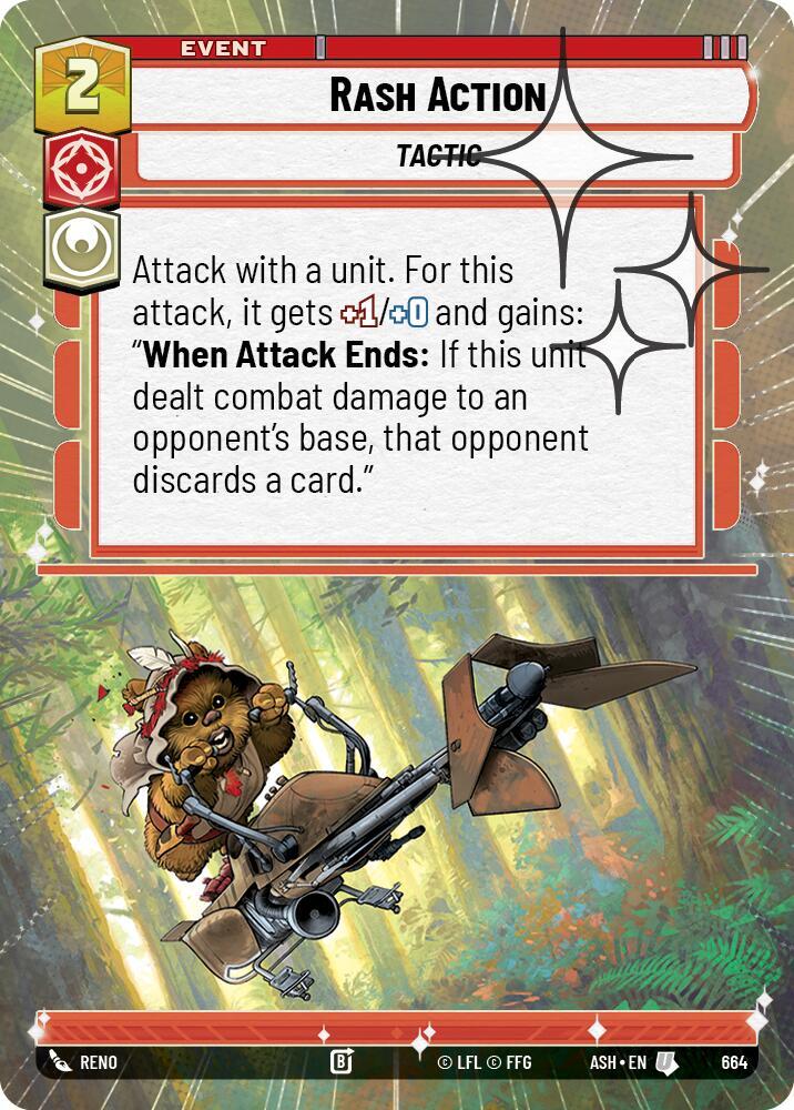 Rash Action (Hyperspace Foil) [Ashes of the Empire] 664