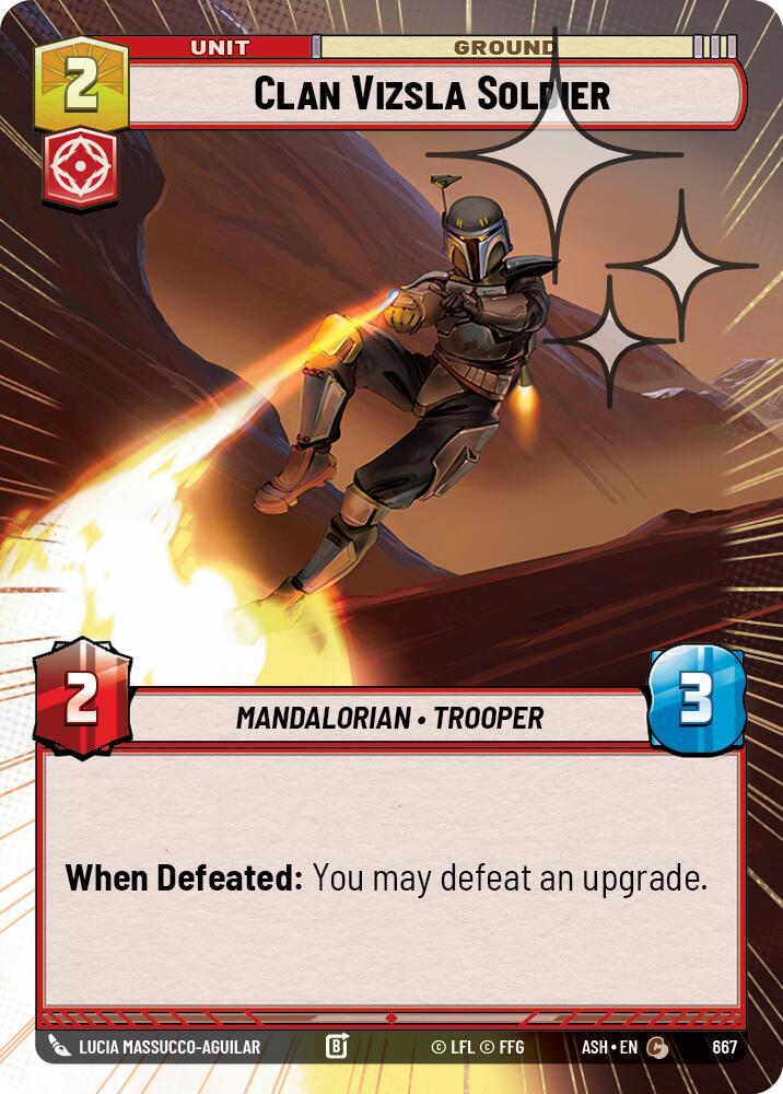 Clan Vizsla Soldier (Hyperspace Foil) [Ashes of the Empire] 667