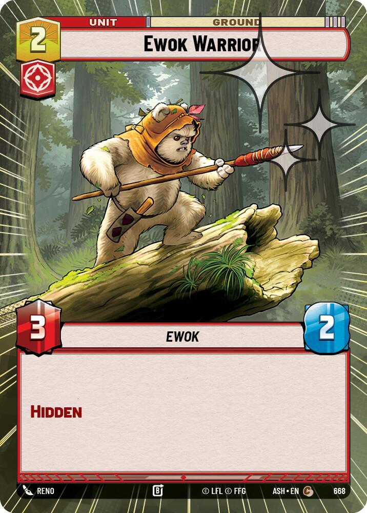 Ewok Warrior (Hyperspace Foil) [Ashes of the Empire] 668