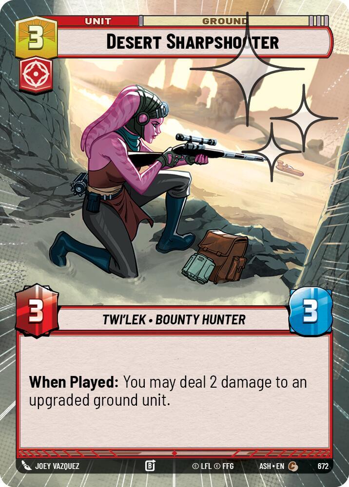 Desert Sharpshooter (Hyperspace Foil) [Ashes of the Empire] 672