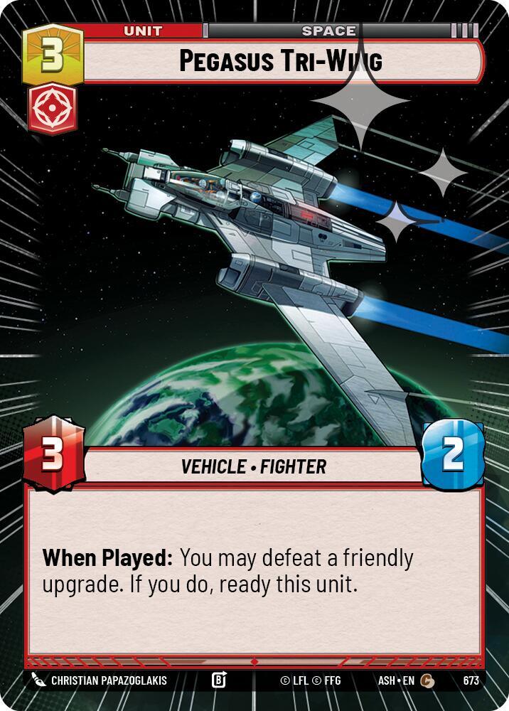 Pegasus Tri-Wing (Hyperspace Foil) [Ashes of the Empire] 673