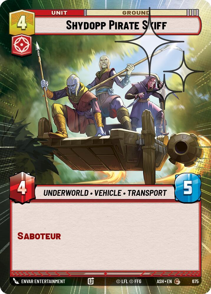Shydopp Pirate Skiff (Hyperspace Foil) [Ashes of the Empire] 675