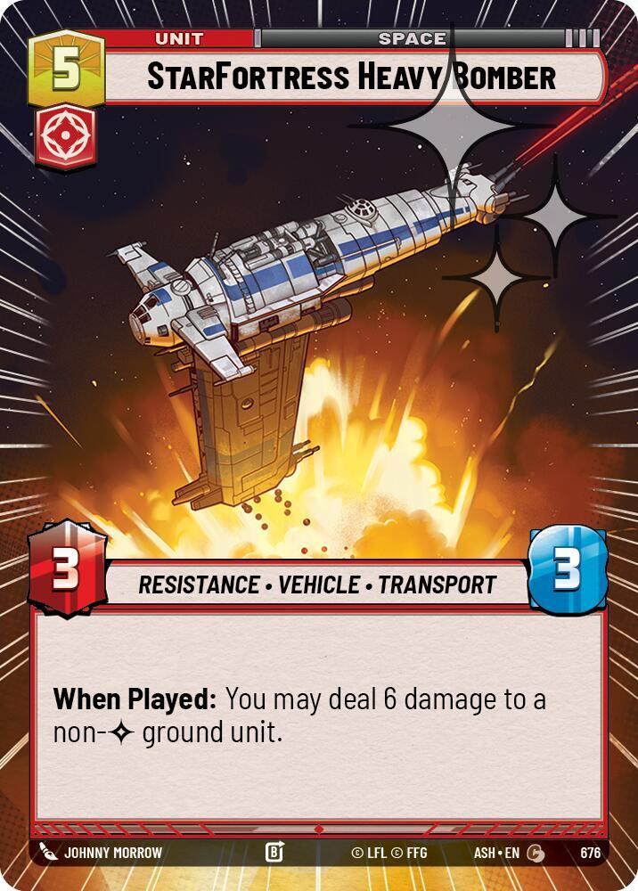StarFortress Heavy Bomber (Hyperspace Foil) [Ashes of the Empire] 676