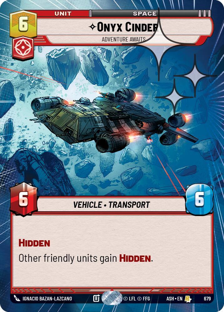 Onyx Cinder - Adventure Awaits (Hyperspace Foil) [Ashes of the Empire] 679