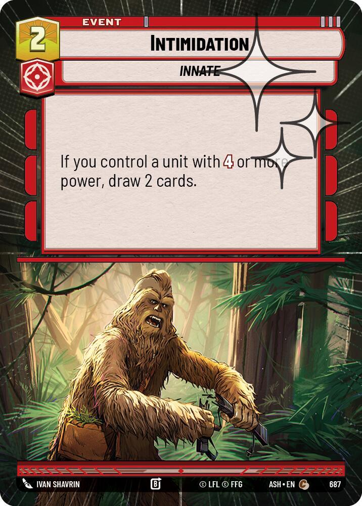 Intimidation (Hyperspace Foil) [Ashes of the Empire] 687