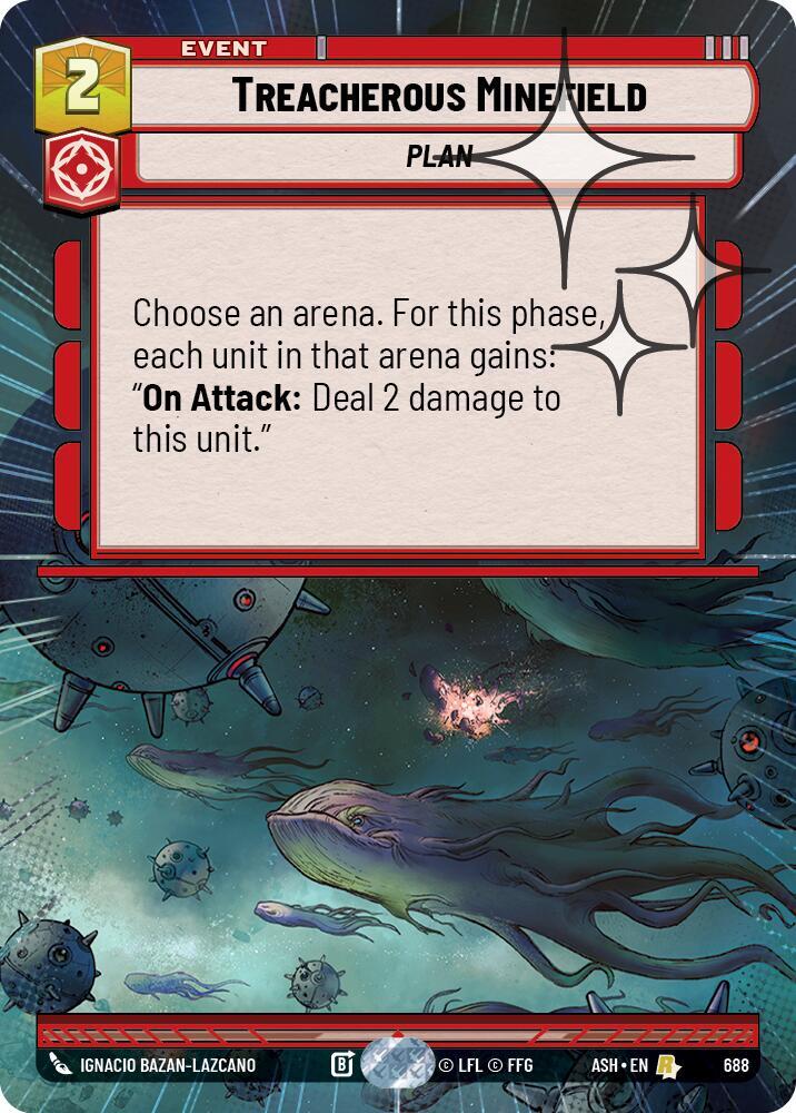 Treacherous Minefield (Hyperspace Foil) [Ashes of the Empire] 688