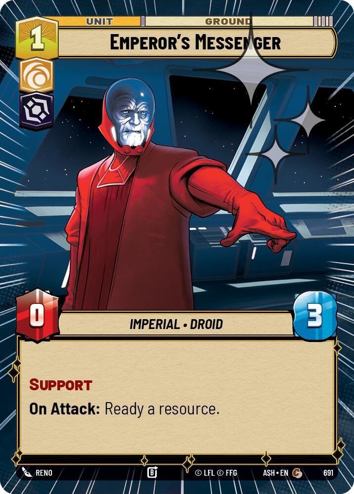 Emperor's Messenger (Hyperspace Foil) [Ashes of the Empire] 691