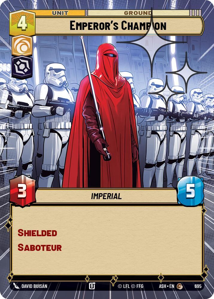 Emperor's Champion (Hyperspace Foil) [Ashes of the Empire] 695