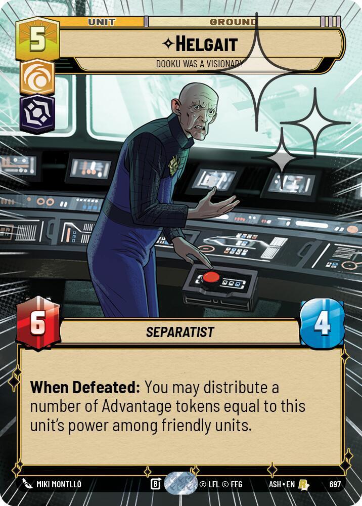 Helgait - Dooku Was a Visionary (Hyperspace Foil) [Ashes of the Empire] 697