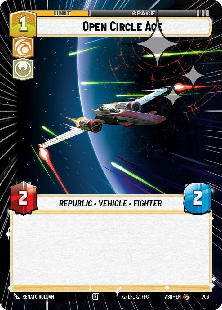 Open Circle Ace (Hyperspace Foil) [Ashes of the Empire] 703