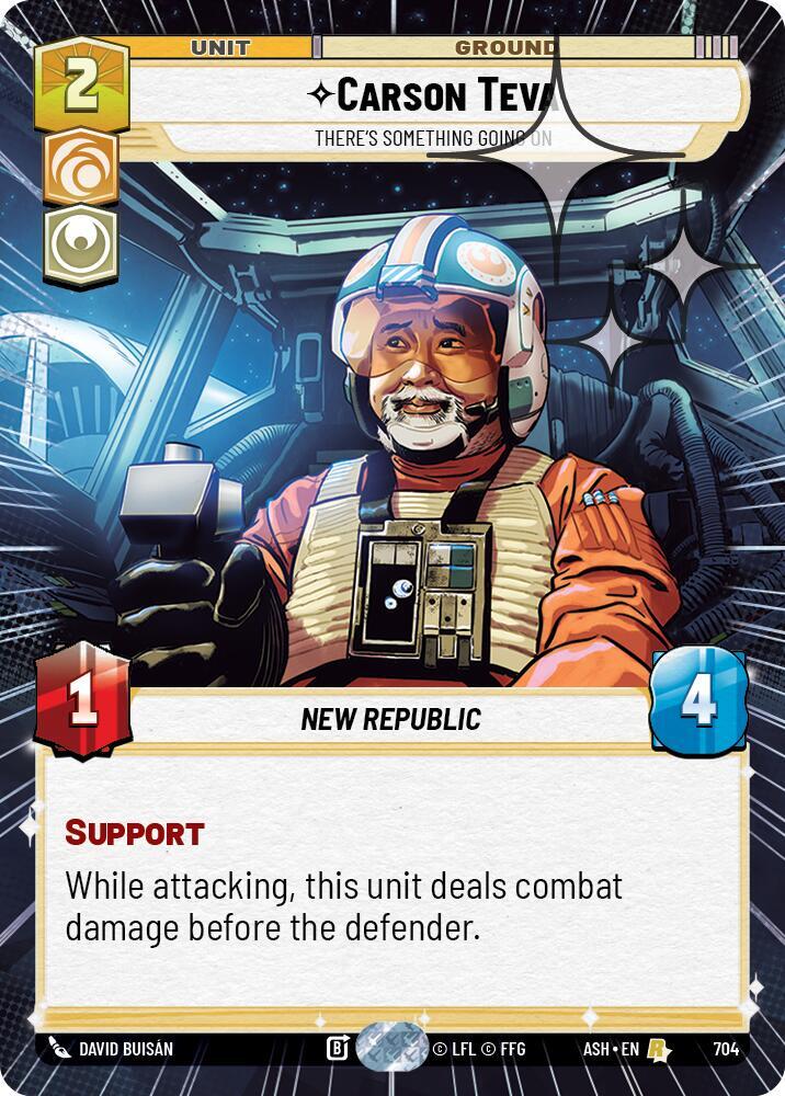 Carson Teva - There's Something Going On (Hyperspace Foil) [Ashes of the Empire] 704