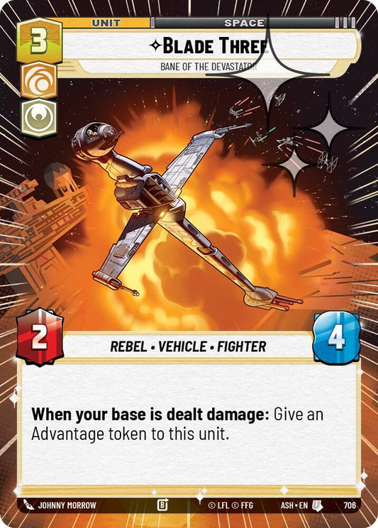 Blade Three - Bane of the Devastator (Hyperspace Foil) [Ashes of the Empire] 706