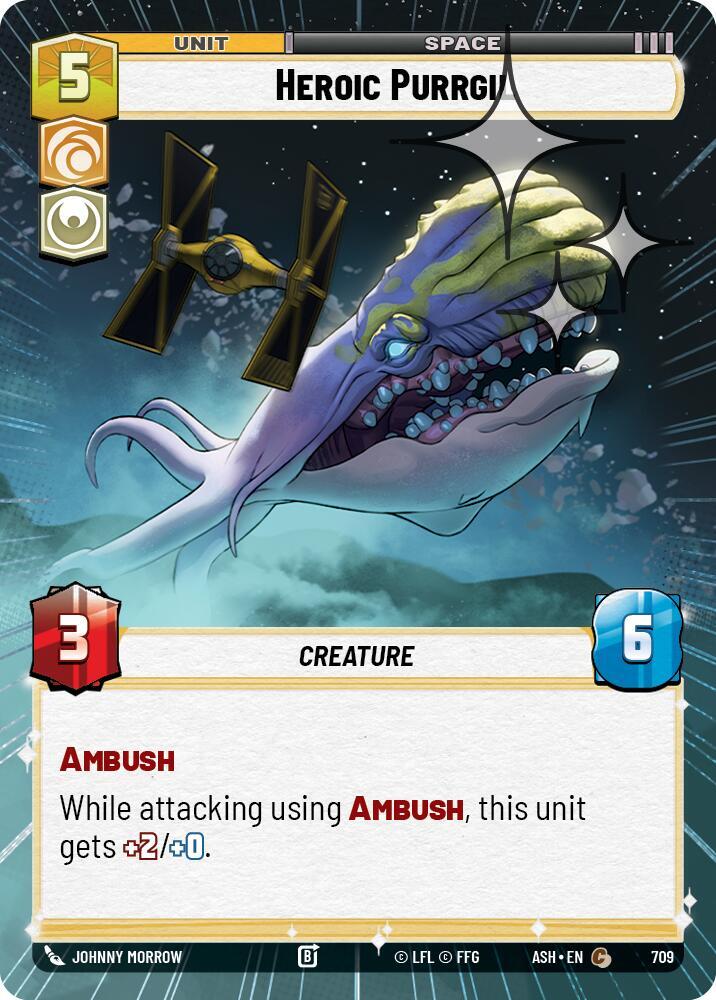 Heroic Purrgil (Hyperspace Foil) [Ashes of the Empire] 709