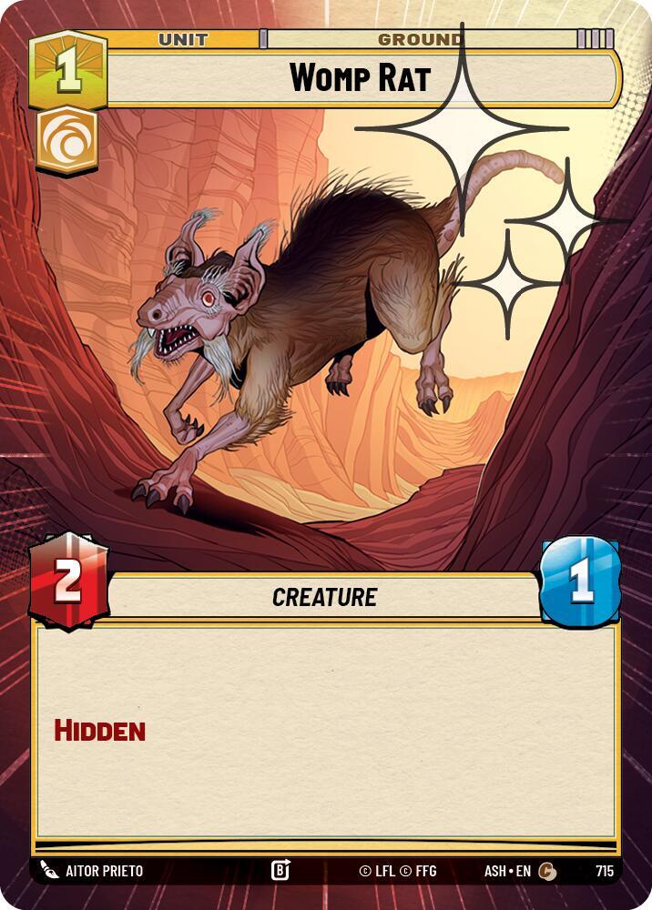 Womp Rat (Hyperspace Foil) [Ashes of the Empire] 715