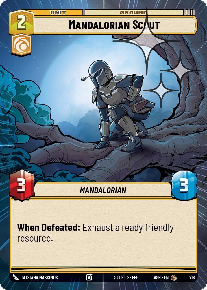 Mandalorian Scout (Hyperspace Foil) [Ashes of the Empire] 718