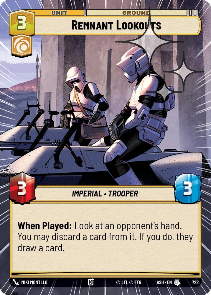Remnant Lookouts (Hyperspace Foil) [Ashes of the Empire] 722