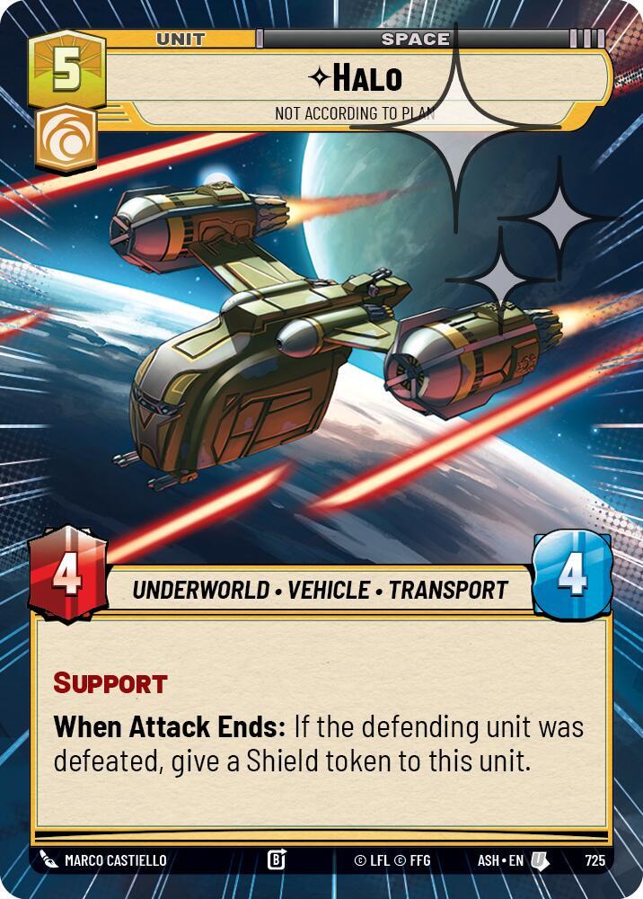 Halo - Not According to Plan (Hyperspace Foil) [Ashes of the Empire] 725