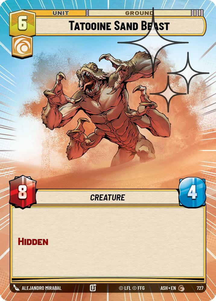 Tatooine Sand Beast (Hyperspace Foil) [Ashes of the Empire] 727