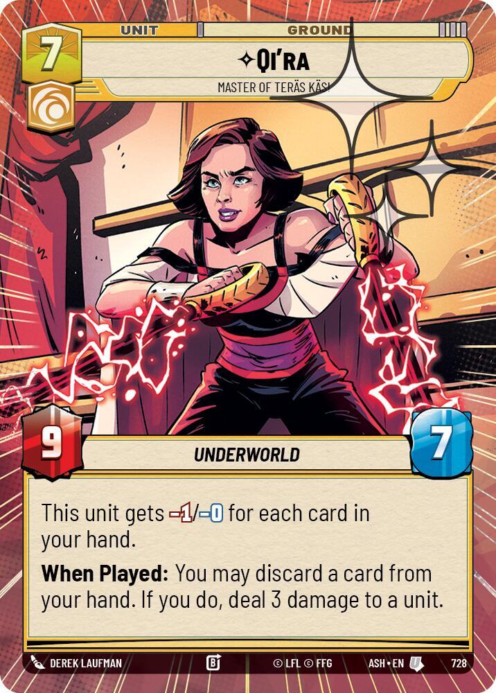 Qi'ra - Master of Teras Kasi (Hyperspace Foil) [Ashes of the Empire] 728