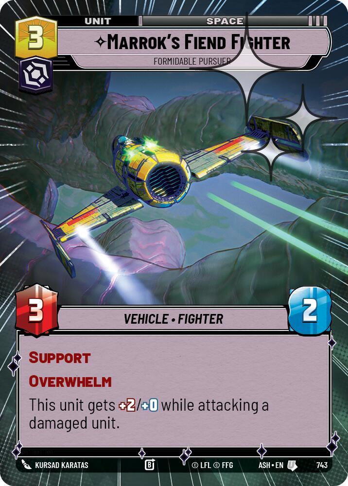 Marrok's Fiend Fighter - Formidable Pursuer (Hyperspace Foil) [Ashes of the Empire] 743