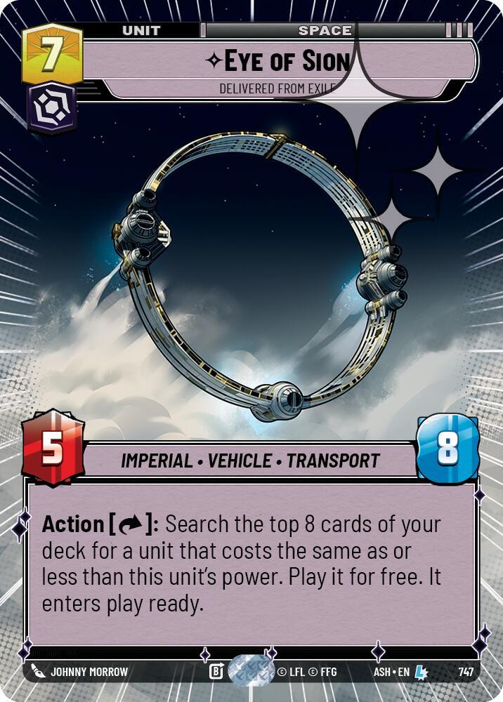 Eye of Sion - Delivered from Exile (Hyperspace Foil) [Ashes of the Empire] 747