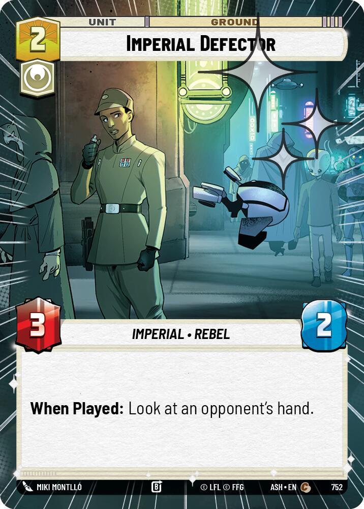 Imperial Defector (Hyperspace Foil) [Ashes of the Empire] 752