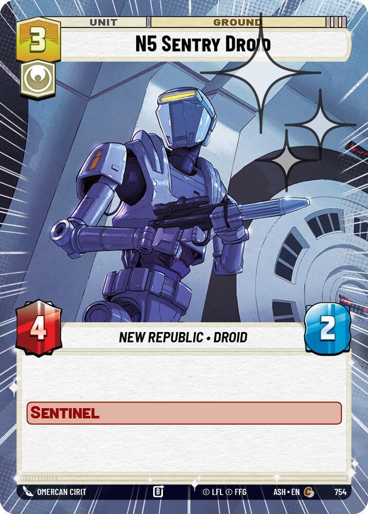 N5 Sentry Droid (Hyperspace Foil) [Ashes of the Empire] 754