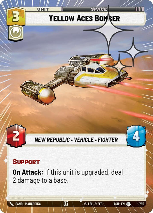 Yellow Aces Bomber (Hyperspace Foil) [Ashes of the Empire] 755