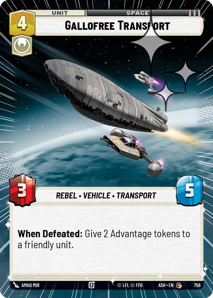 Gallofree Transport (Hyperspace Foil) [Ashes of the Empire] 756