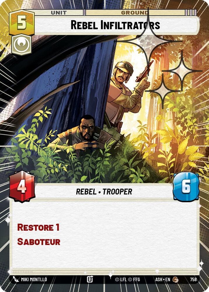 Rebel Infiltrators (Hyperspace Foil) [Ashes of the Empire] 758