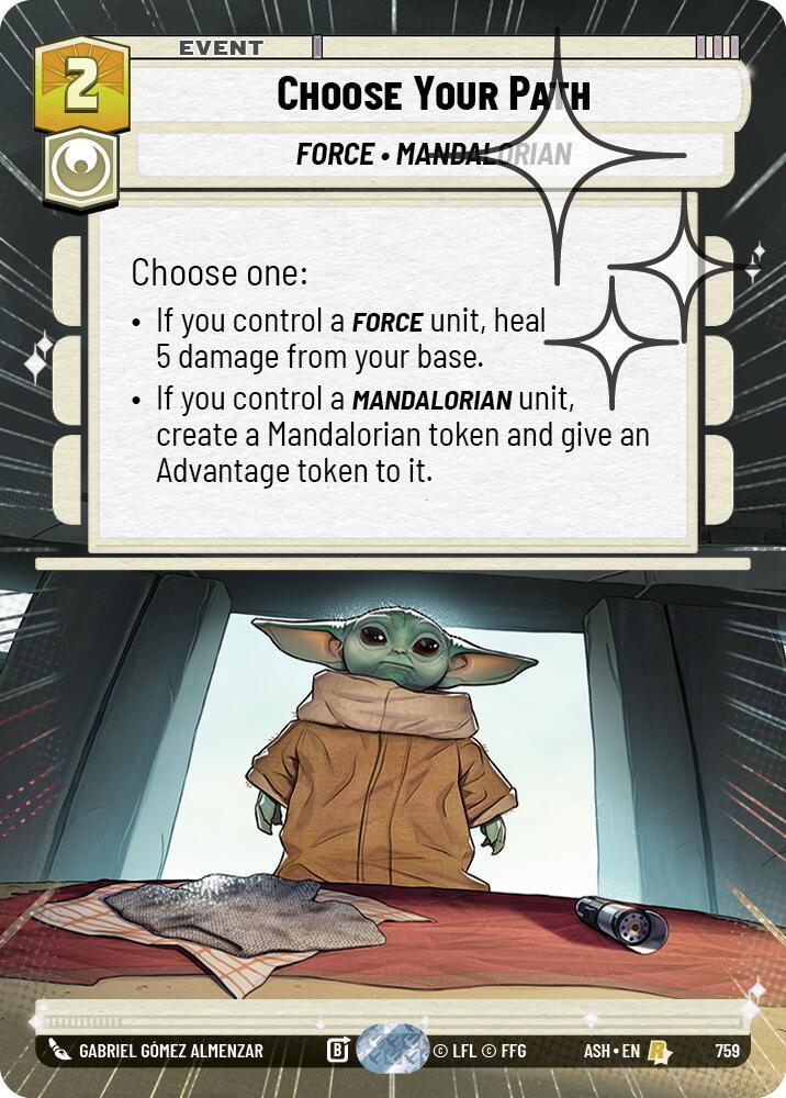 Choose Your Path (Hyperspace Foil) [Ashes of the Empire] 759