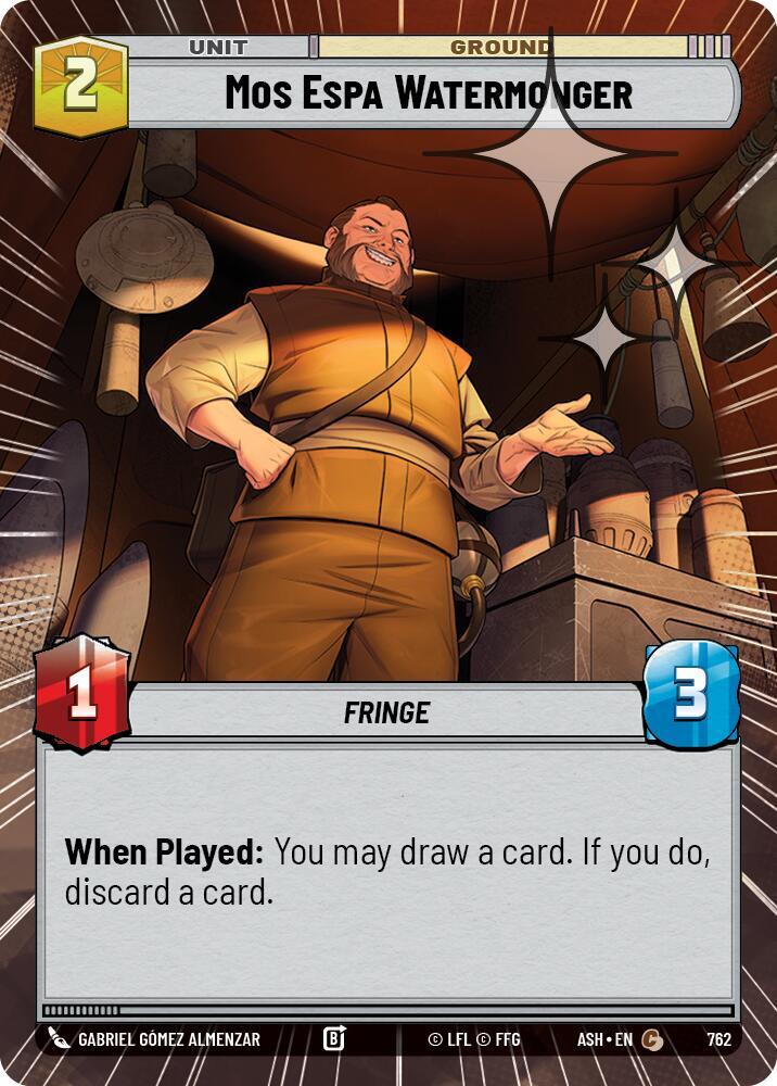 Mos Espa Watermonger (Hyperspace Foil) [Ashes of the Empire] 762