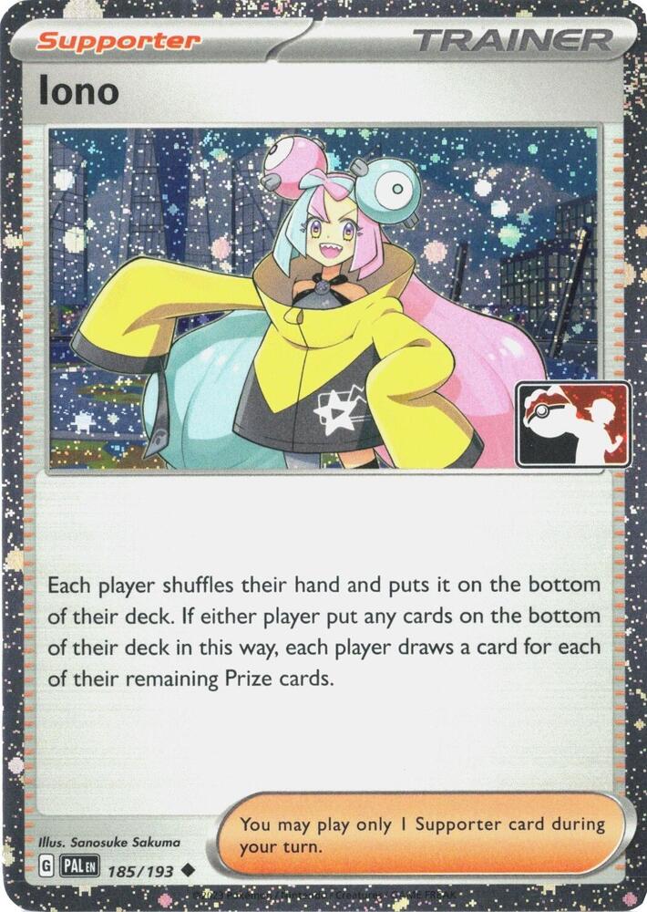 Iono - 185/193 (Cosmos Holo) [Prize Pack Series Cards] 185/193
