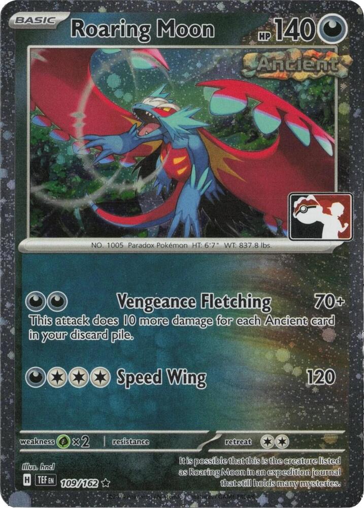 Roaring Moon - 109/162 (Cosmos Holo) [Prize Pack Series Cards] 109/162