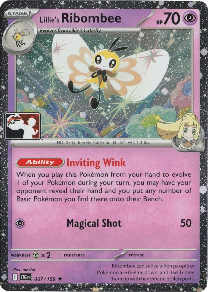 Lillie's Ribombee - 067/159 (Cosmos Holo) [Prize Pack Series Cards] 067/159