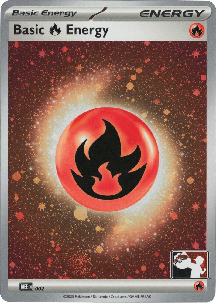Basic Fire Energy - MEE 002 (Cosmos Holo) [Prize Pack Series Cards] 002