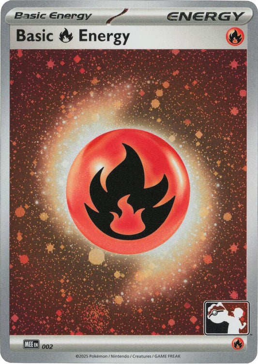 Basic Fire Energy - MEE 002 (Cosmos Holo) [Prize Pack Series Cards] 002