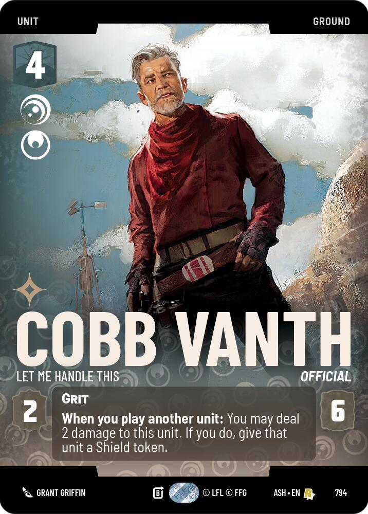 Cobb Vanth - Let Me Handle This (Prestige) [Ashes of the Empire] 794