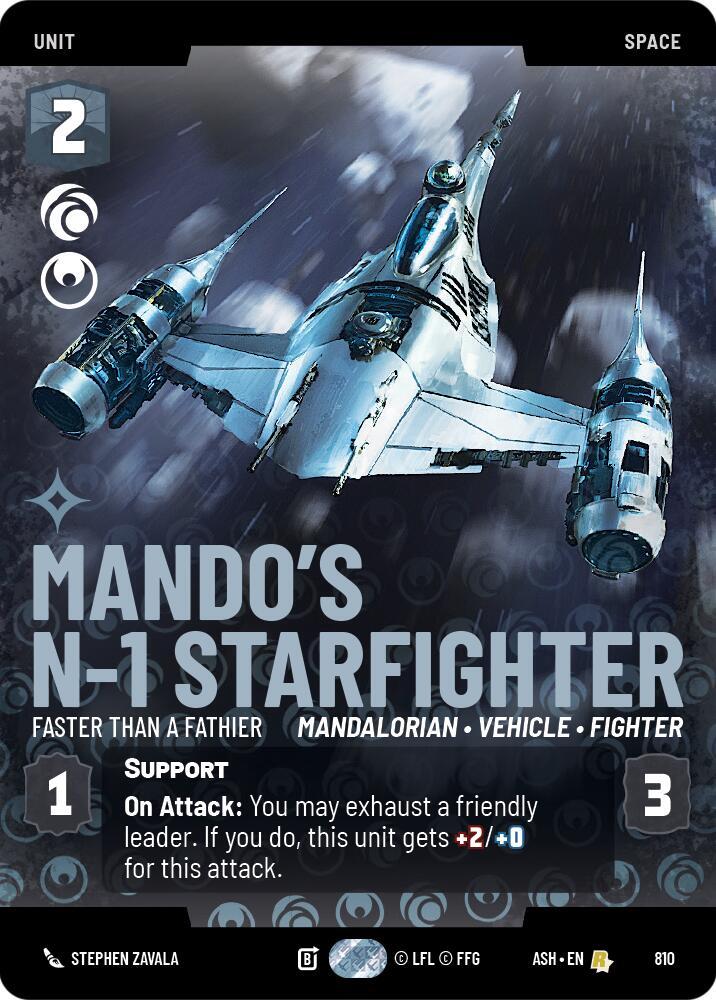 Mando's N-1 Starfighter - Faster than a Fathier (Prestige) [Ashes of the Empire] 810