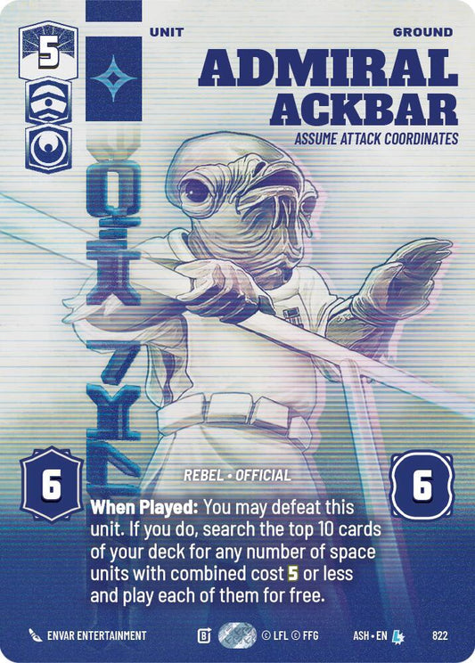 Admiral Ackbar - Assume Attack Coordinates (Prestige) [Ashes of the Empire] 822