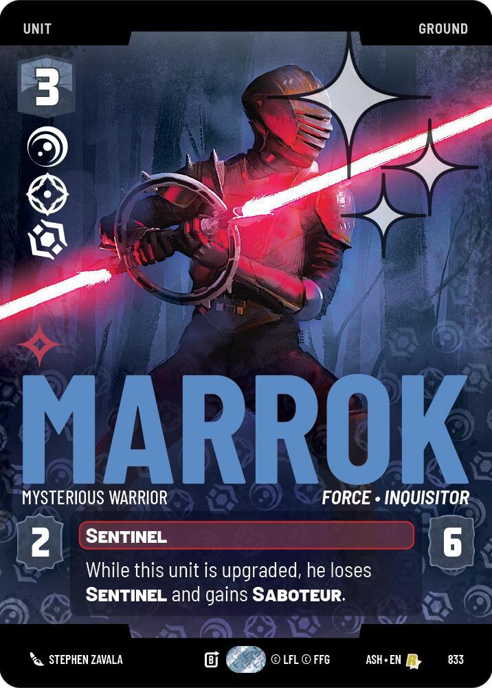Marrok - Mysterious Warrior (Prestige Foil) [Ashes of the Empire] 833