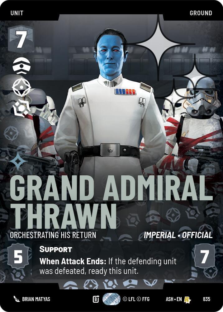 Grand Admiral Thrawn - Orchestrating His Return (Prestige Foil) [Ashes of the Empire] 835