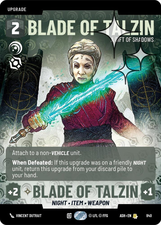 Blade of Talzin - A Gift of Shadows (Prestige Foil) [Ashes of the Empire] 840